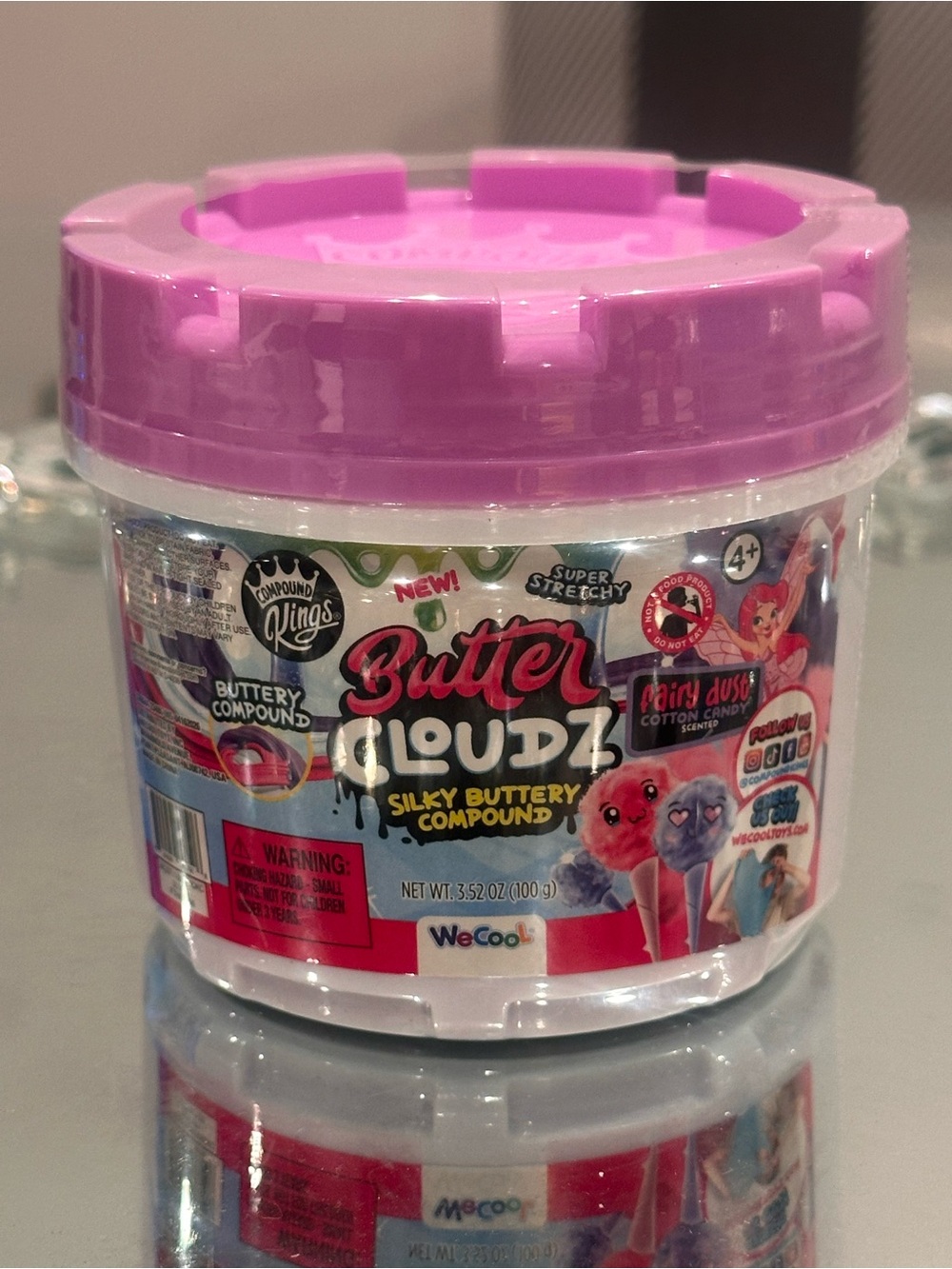 NEW Compound Kings Butter Cloudz Silky Buttery FAIRY DUST Scented Slime 3.52oz
